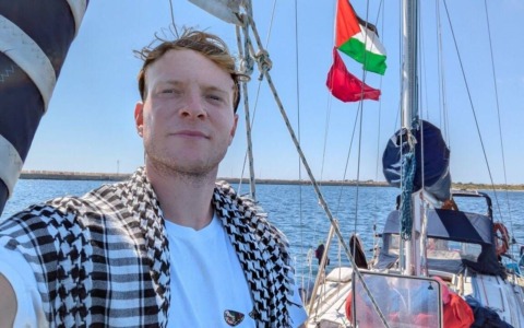 L’attivista bergamasco della Flotilla, Dario Crippa, tornerà oggi in Italia