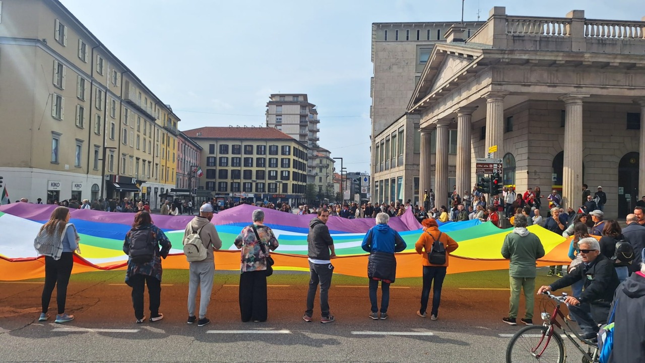 Bergamo manifestazione per Gaza