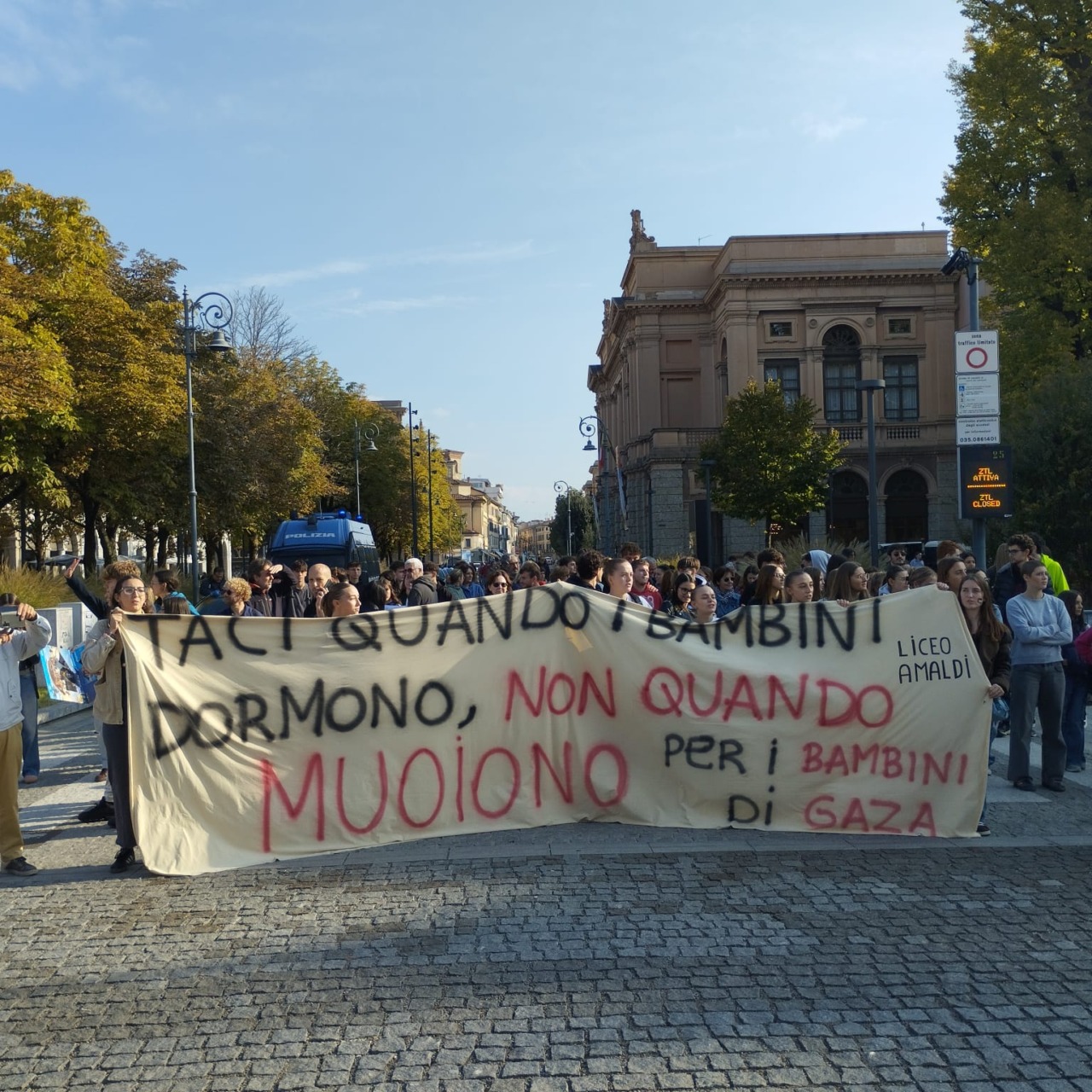 Bergamo manifestazione per Gaza