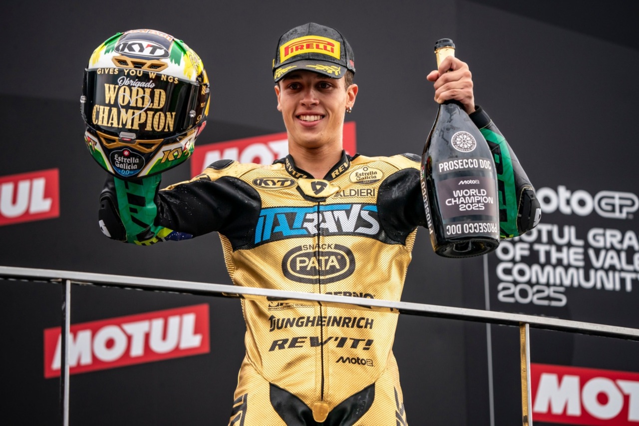 Moreira campione del mondo Moto2: trionfo storico per il Brasile e per l’Italtrans Racing Team