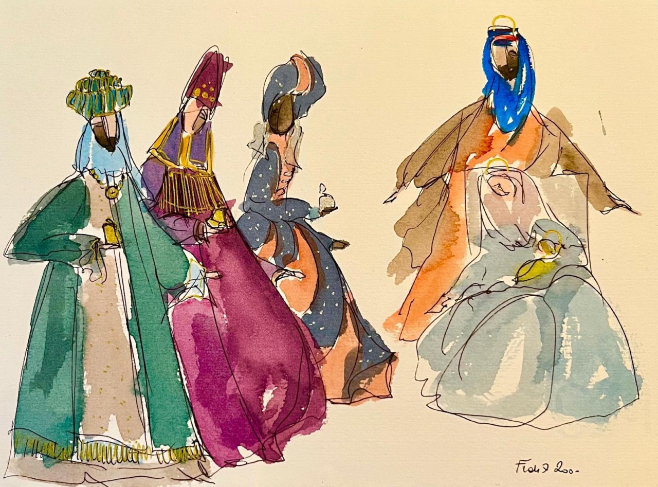 Gli acquerelli di Franz Cancelli per il Natale di Domitys