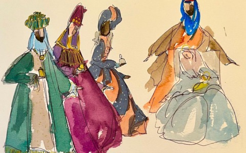 Gli acquerelli di Franz Cancelli per il Natale di Domitys