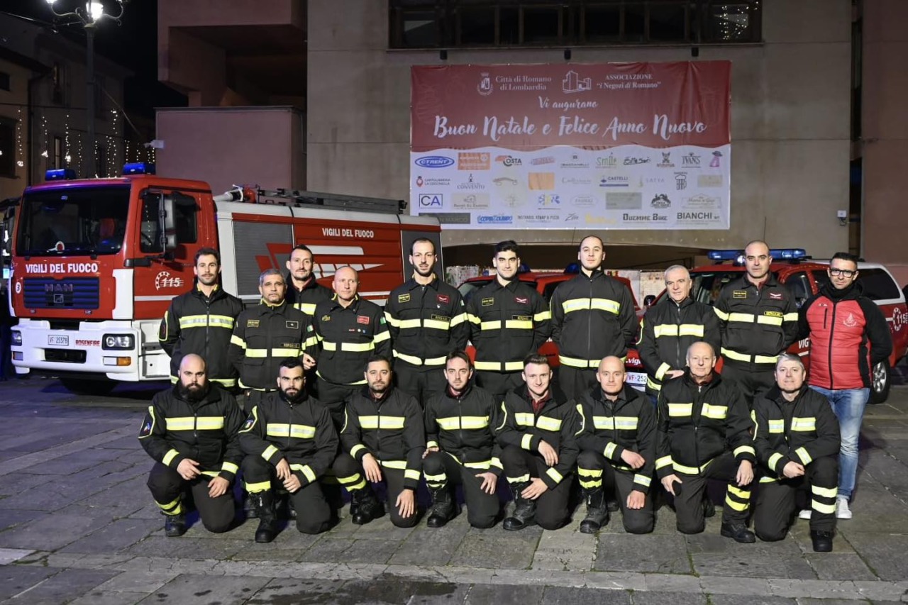 Vigili del fuoco volontari di Romano, un anno record di interventi