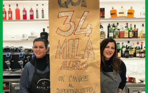 Giocata record al Bubu Bar, vinti 34 mila euro al SuperEnalotto