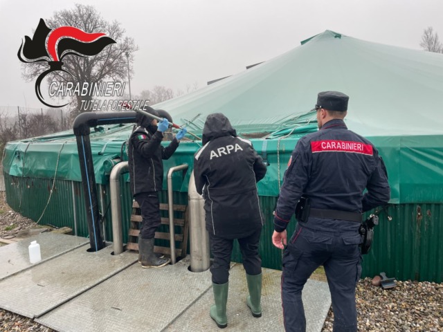 Un mare di liquami smaltiti illegalmente, sequestrato un impianto di biogas a Chiari