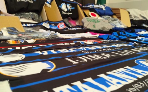 Merchandising contraffatto per Atalanta – Bayern Monaco: scatta il sequestro in un’azienda cremasca