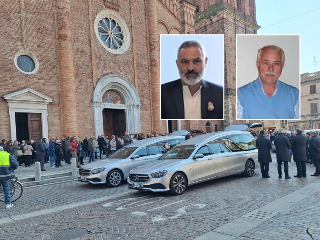 L’abbraccio della città a Franco e Fabio Legramandi, padre e figlio morti a un giorno di distanza
