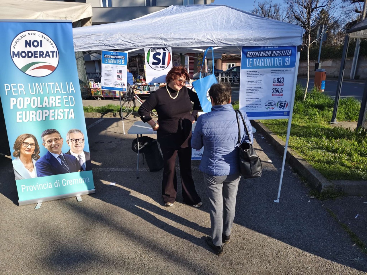 Referendum, “Noi Moderati” scende in piazza: informazione e confronto per il voto