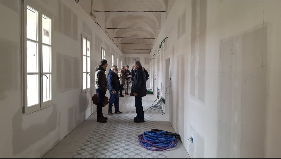 Il cantiere all’ex asilo-orfanotrofio di via Polidoro Caldara in dirittura d’arrivo