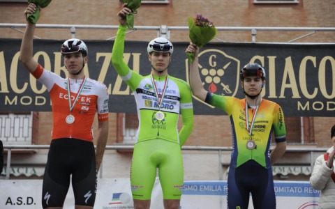Secondo posto in volata per il 18enne covese Mattia Arnoldi nella corsa Juniores a Nonantola