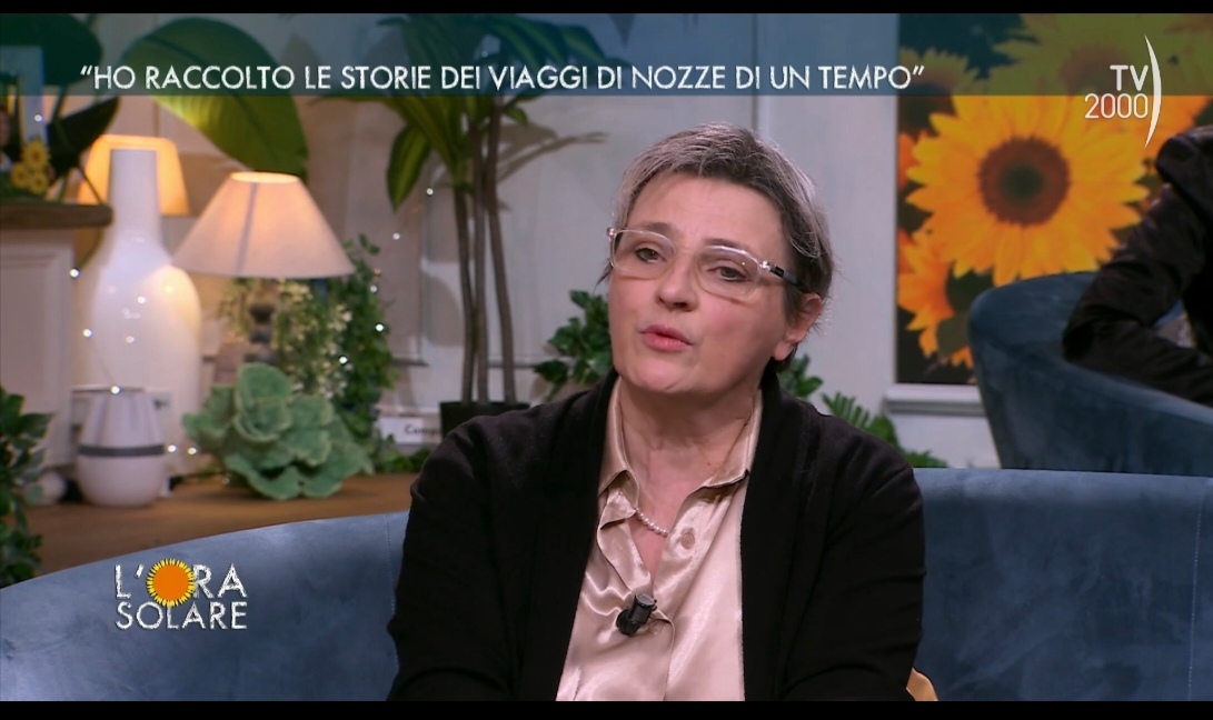Laura Soliveri in tv con un libro sulle spose d’altri tempi