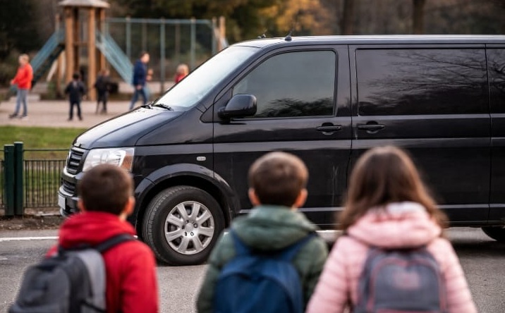 Furgone nero segnalato a Cividate: avvicina i bambini chiedendo di salire, allarme tra i genitori