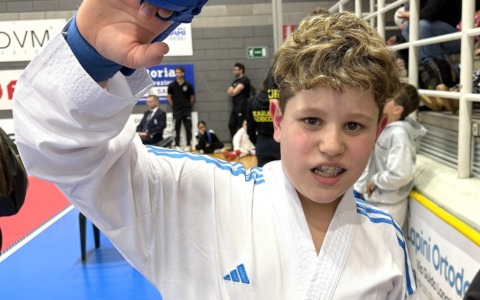Steven Gambino trionfa nel Kumite Under 12