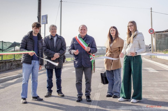 Nuova via San Giorgio, Cividate inaugura la strada raddoppiata e più sicura