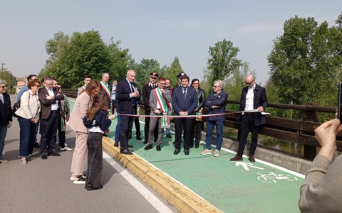Greenway dell’Oglio, nuovi tratti ciclopedonali inaugurati a Calcio e Pumenengo, unite le provincie di  Brescia e Bergamo