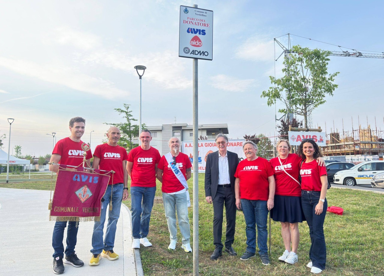 Inaugurato il nuovo Parco del Donatore per festeggiare i 60 anni dell’Avis Verdellino-Zingonia