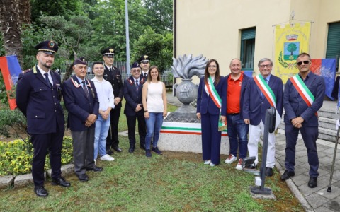Inaugurato alla Tenenza di Zingonia il monumento in onore dei carabinieri