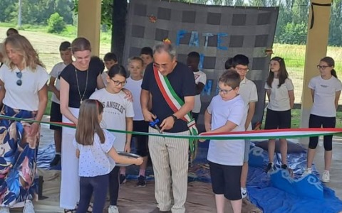 Inaugurata la nuova aula all’aperto della scuola primaria di Masano