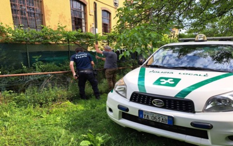 Sorpresa mentre abbandonava rifiuti nella roggia a Treviglio. Scattano denuncia e sanzioni