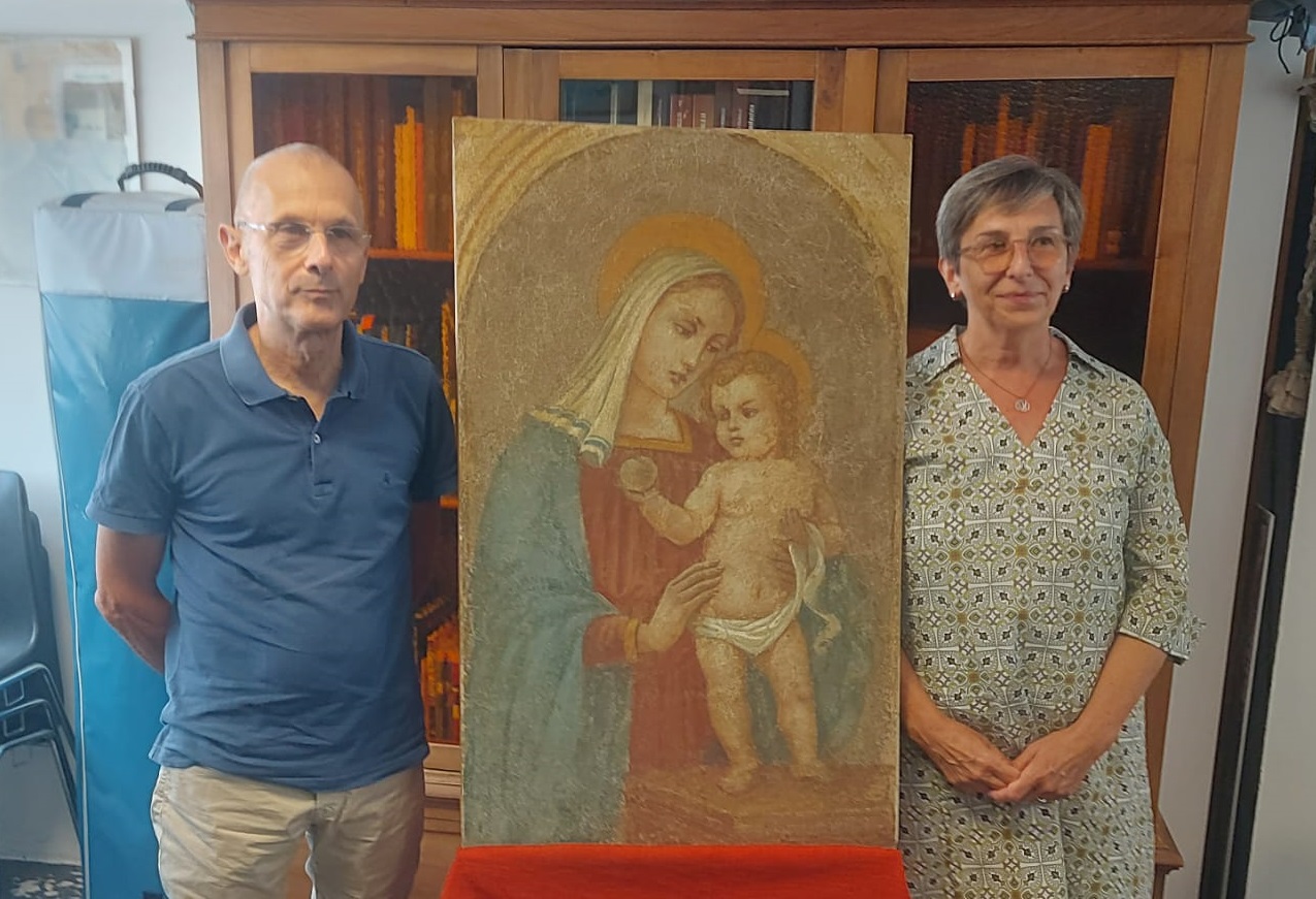 La “Madonna con bambino” di Giacomo Belotti torna a splendere