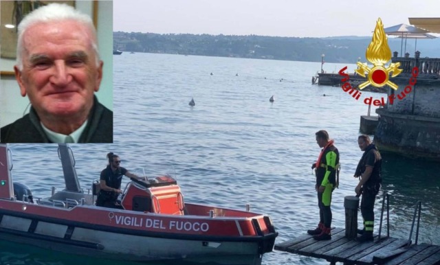 Prete annega nel lago di Garda: addio a don Giuseppe degli Agosti, aveva 88anni