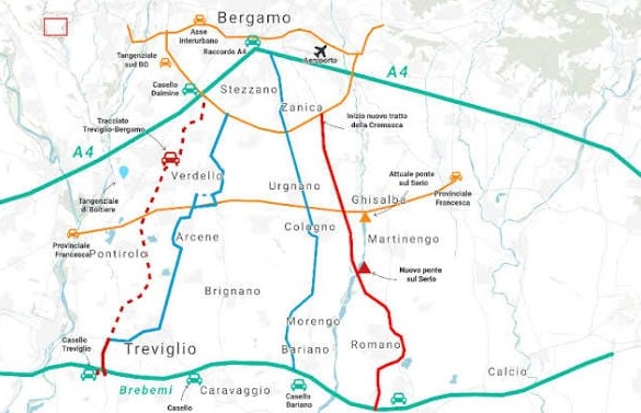 No all’autostrada Treviglio-Bergamo, Il Pld: “La soluzione esiste già dal 2000”