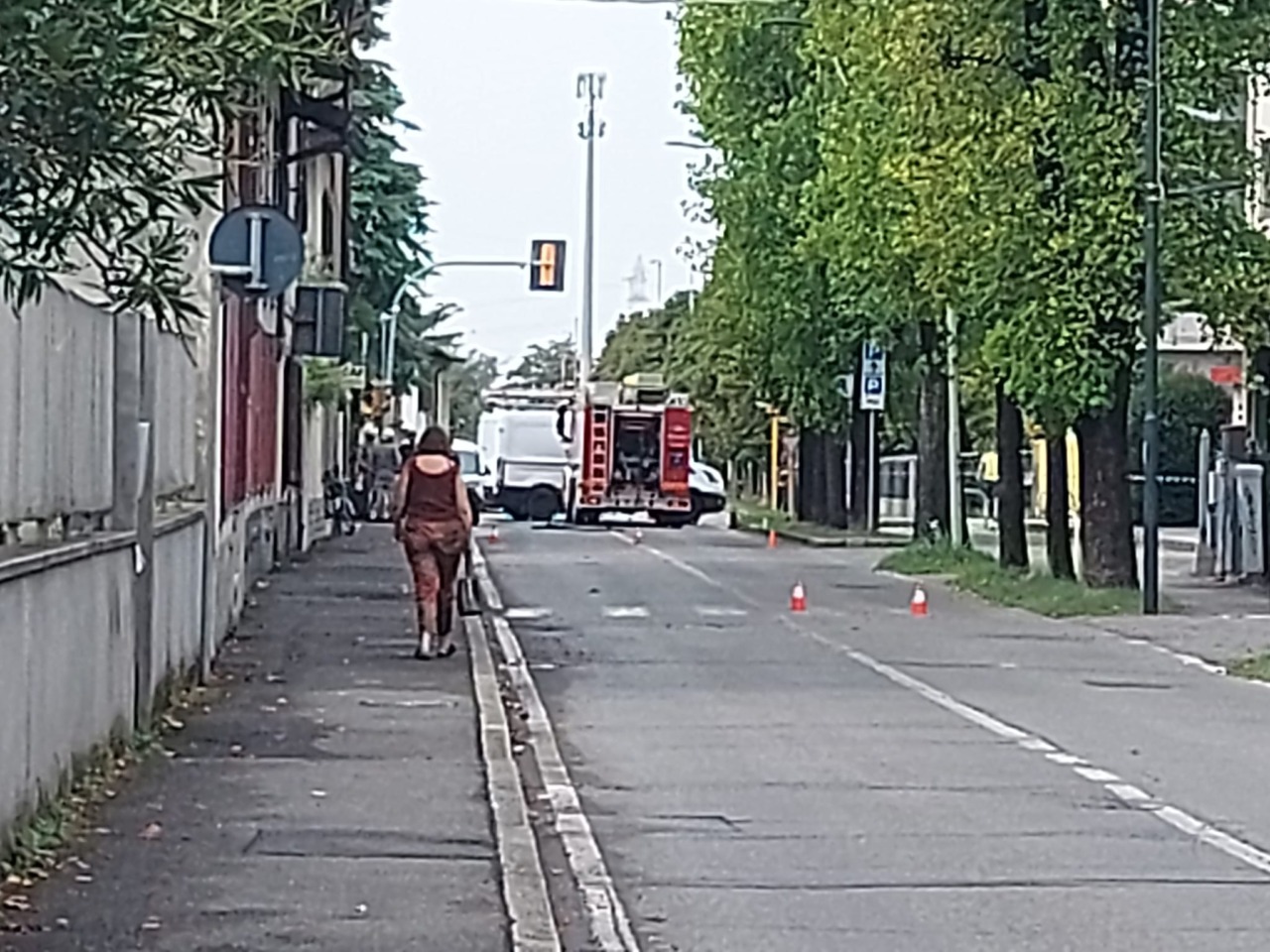 Perdita di gas in via Marconi a Treviglio, traffico deviato