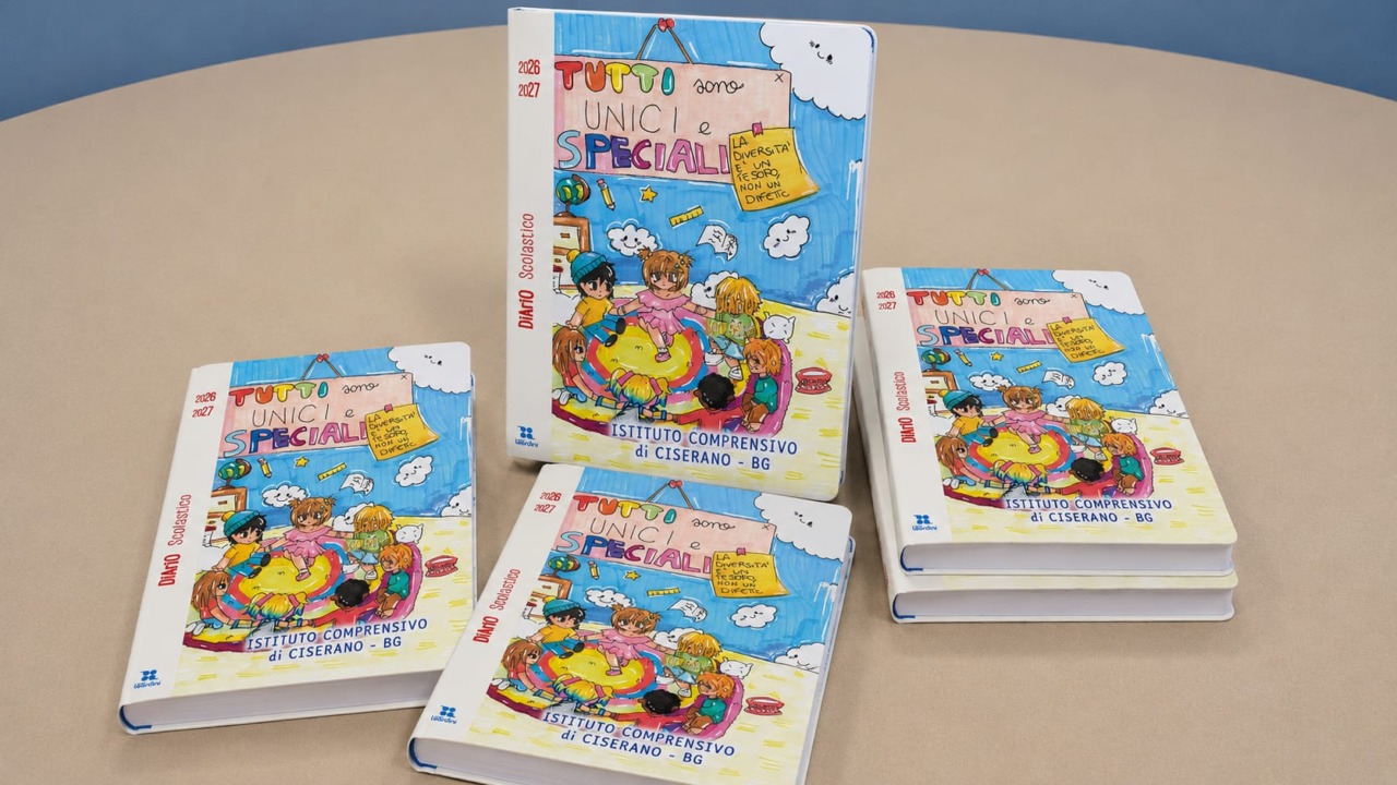 Oltre 900 diari per le scuole di Ciserano e Boltiere: in copertina i disegni anti bullismo dei bambini
