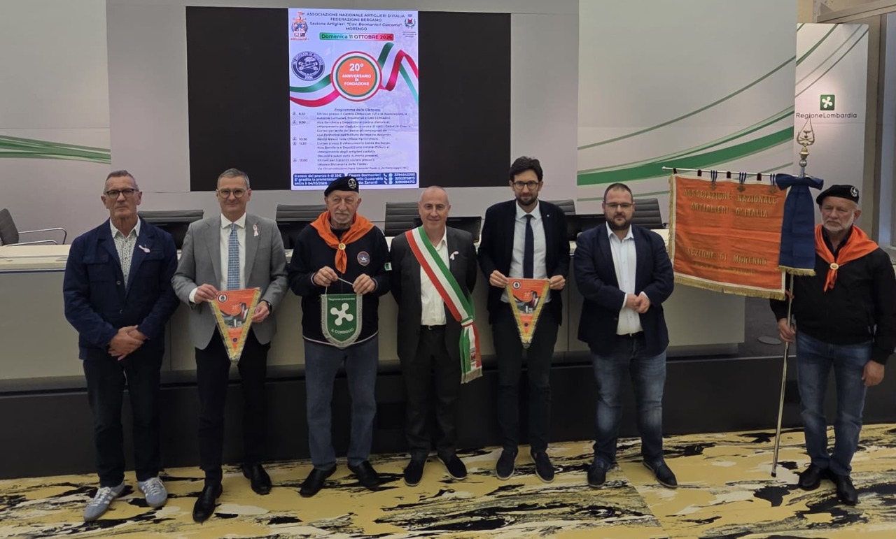 Gli Artiglieri di Morengo al Pirellone, Malanchini: “Vent’anni di storia e di impegno al servizio della comunità”