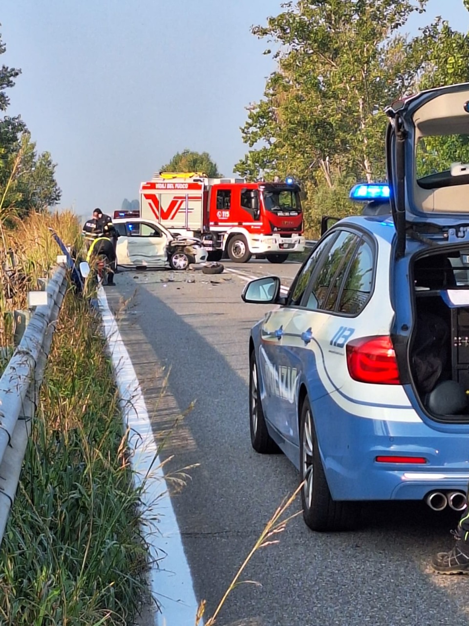 Schianto sulla Rivoltana